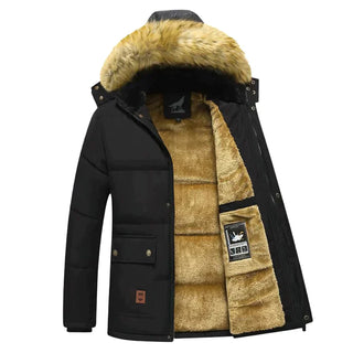 Herren-Winterparka mit abnehmbarer Kapuze