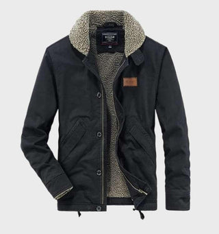 Warme Jacke mit Seitentaschen für Herren