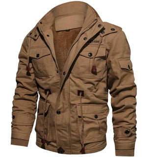 Herren-Bomberjacke mit Fleece-Futter